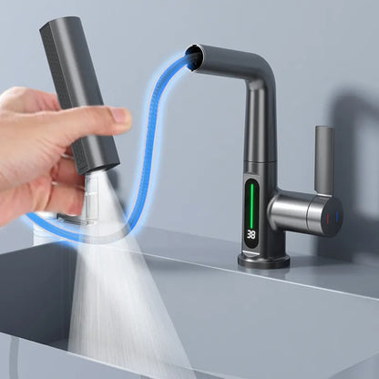 Waterfall Faucet with Display