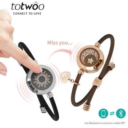 Totwoo Long Distance Touch Bracelets for Couples